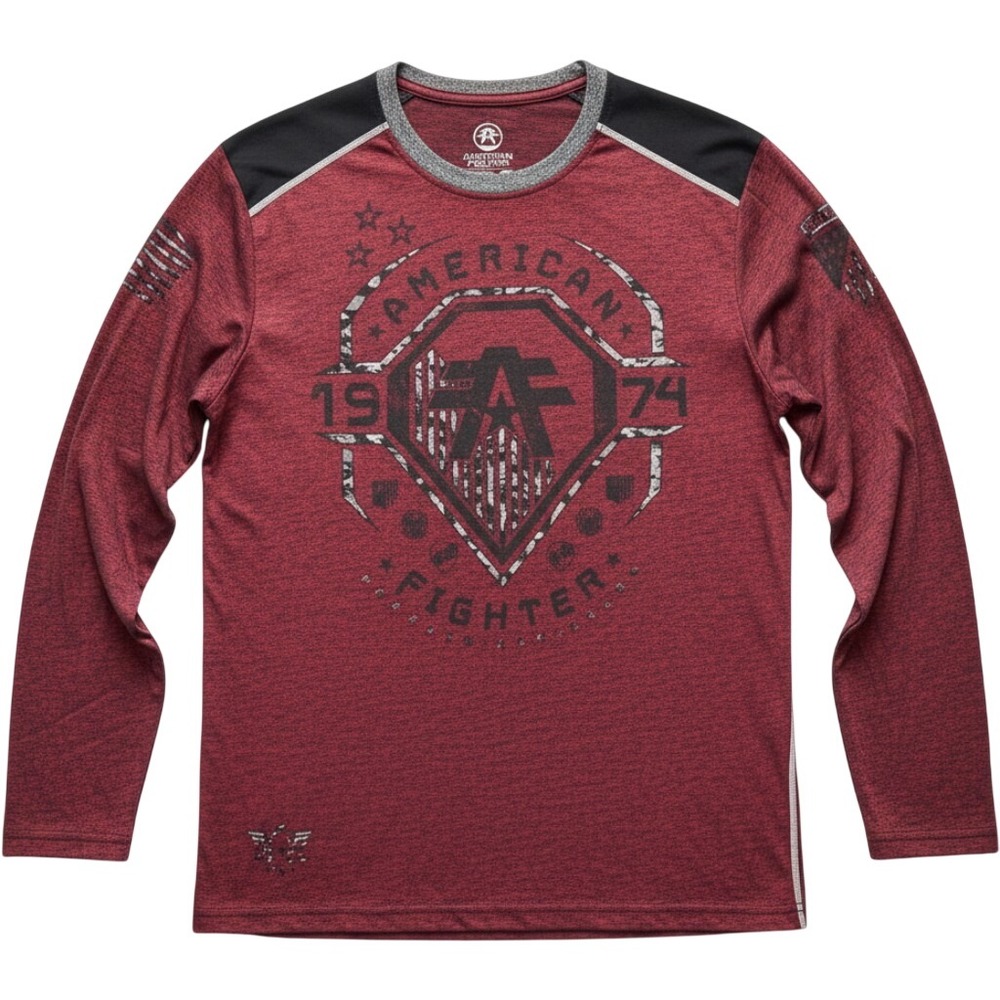 American Fighter Long Sleeve Shirt Mens 2XL 2XLT Graphic Athletic Top